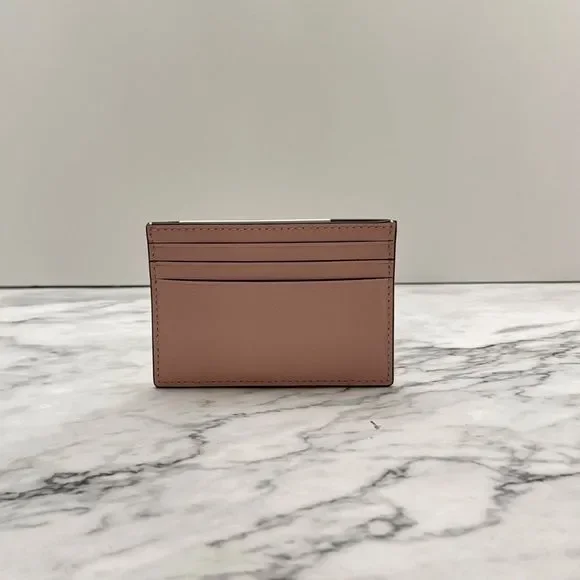 Kate Spade Small Slim Card Holder Leather Cameron Pink tutu - Picture 3 of 5